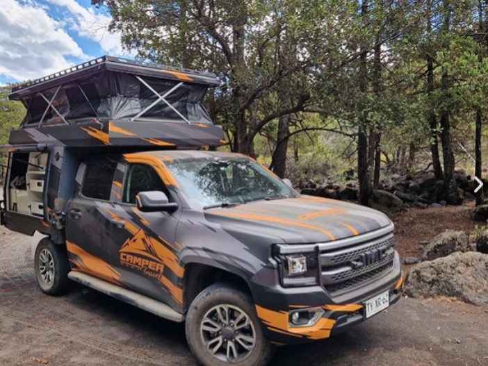 Ushuaia 4wd camper met hefdak te huur in Chili